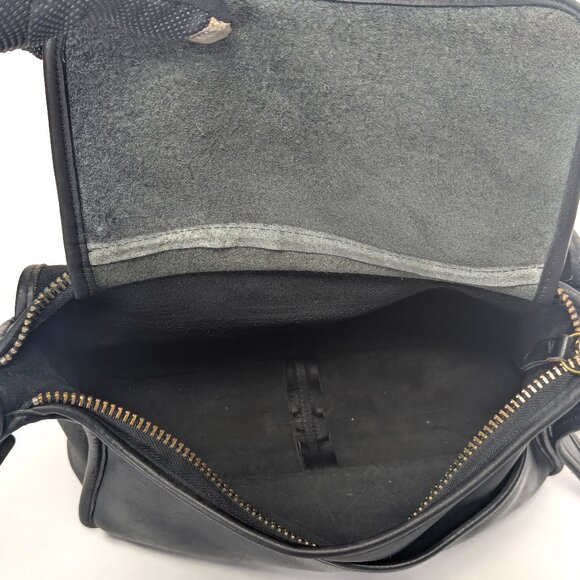 COACH Handmade Vintage Patricia‘s Legacy Bag Black Leather - Picture 10 of 15